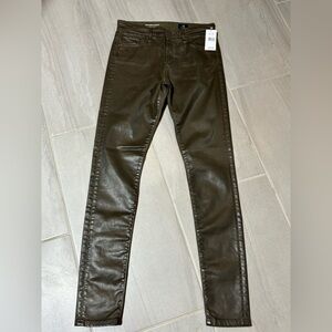 AG Adriano Goldschmied Farrah Olive Skinny Pants